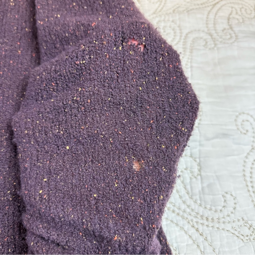 Eileen Fisher boucle hooded long cardigan - Picture 8 of 8